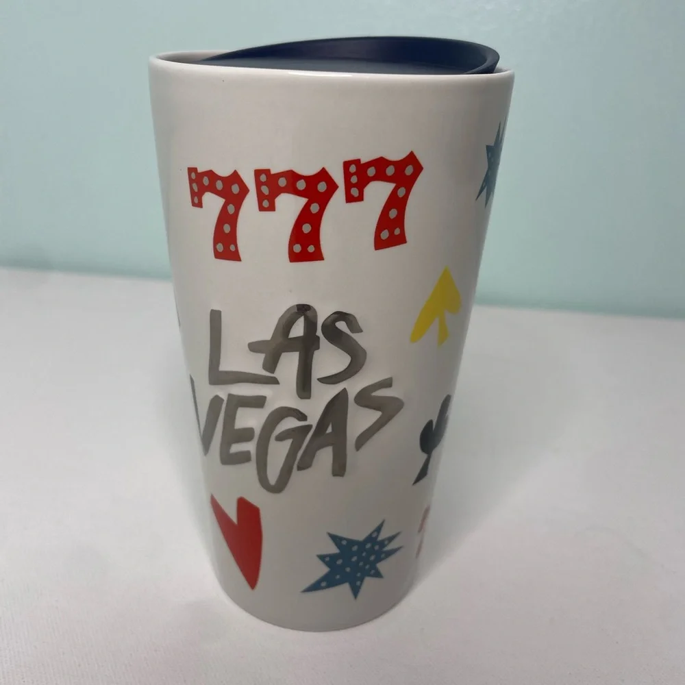 Starbucks Las Vegas Ceramic Travel Tumbler  with Lid